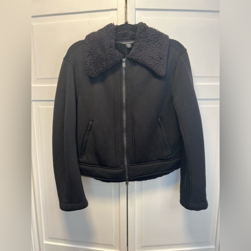 Athleta Westbound Sherpa Jacket Size Women’s XS Color Black